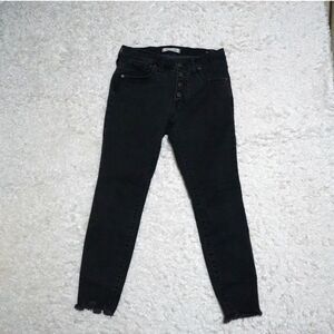 Madewell 9" High Rise Skinny in Lunar/Black Women Size 27P